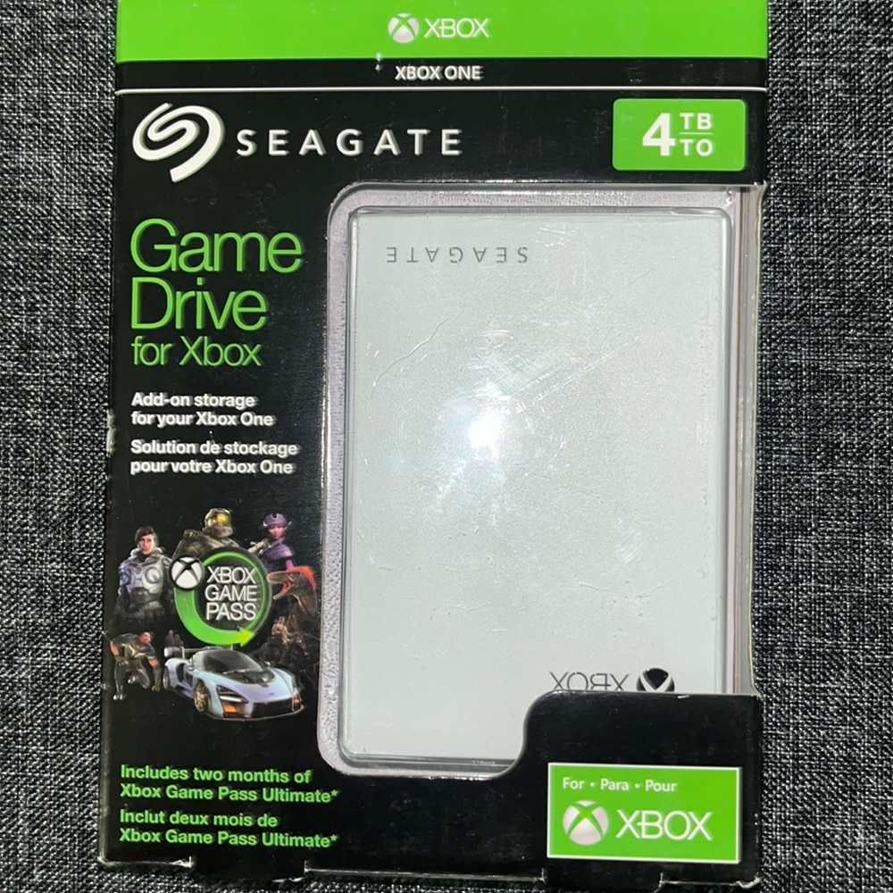 Seagate game drive for Xbox. 4TB to
